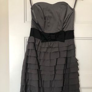 Grey strapless H&M dress